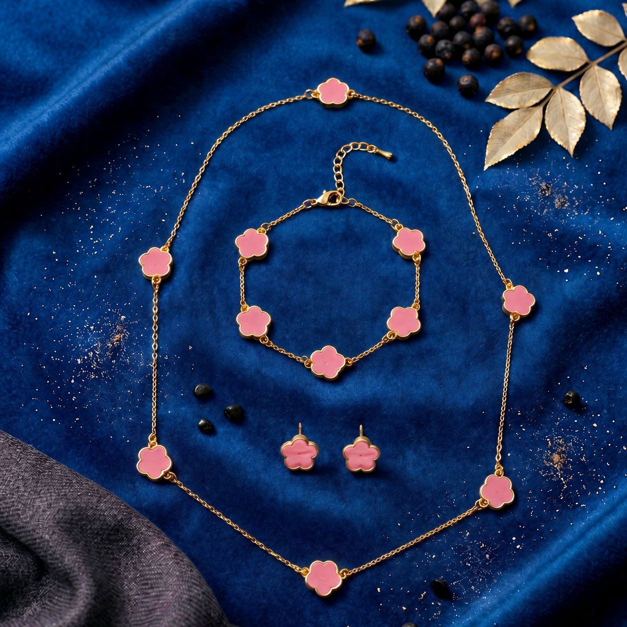 Midnight Clover Luxe Jewelry Set