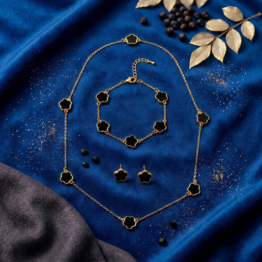 Midnight Clover Luxe Jewelry Set